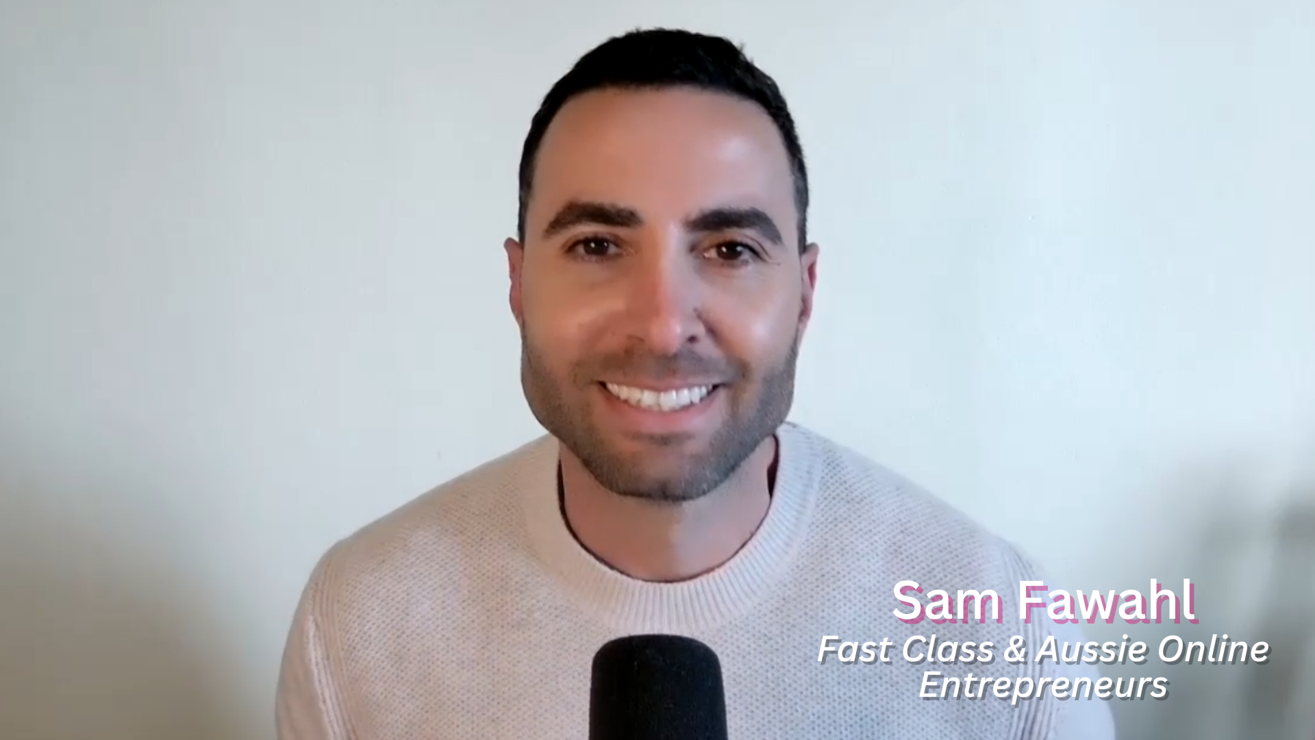 Load video: Sam Fawahl of Fast Class &amp; Aussie Entrepreneur shares his experience working with Karina at Ecomco!